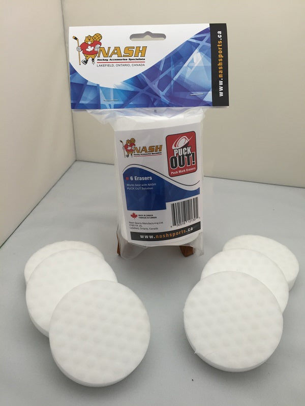 Puck Out! - Puck Mark Erasers - Mega's Hockey Shop