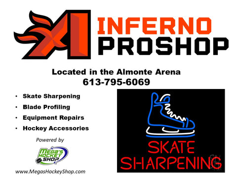 Inferno ProShop Skate Sharpening Services - Almonte Arena